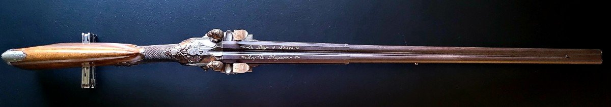 Fusil De Chasse à Silex Double Canon ( Lepage )-photo-1