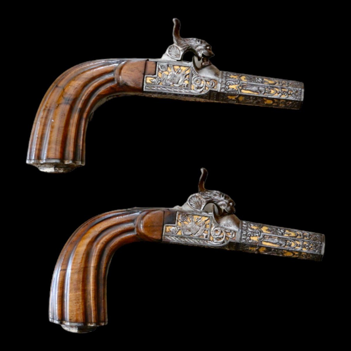 Pair Of Exceptional Chest Pistols 