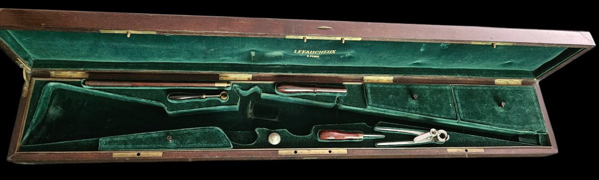 Carabine revolver lefaucheux en coffret -photo-3