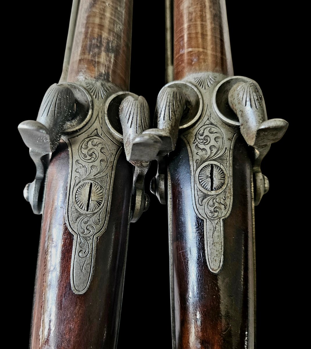 Coffret pistolet type 1855 d'état-major -photo-2