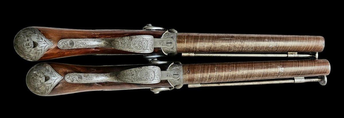 Coffret pistolet type 1855 d'état-major -photo-4