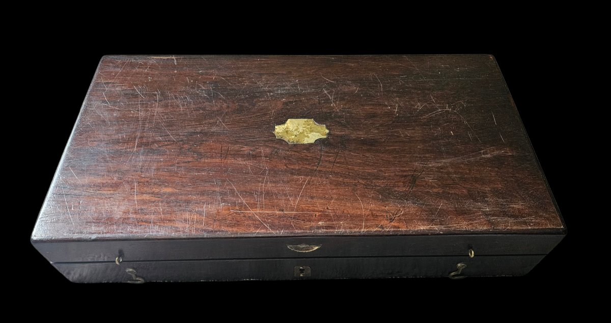 Coffret pistolet de duel duel "Baudry Breveté à Laval "-photo-4