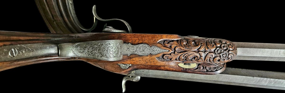 Coffret pistolet de duel duel "Baudry Breveté à Laval "-photo-3