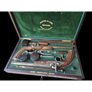Coffret pistolet de duel par Devisme