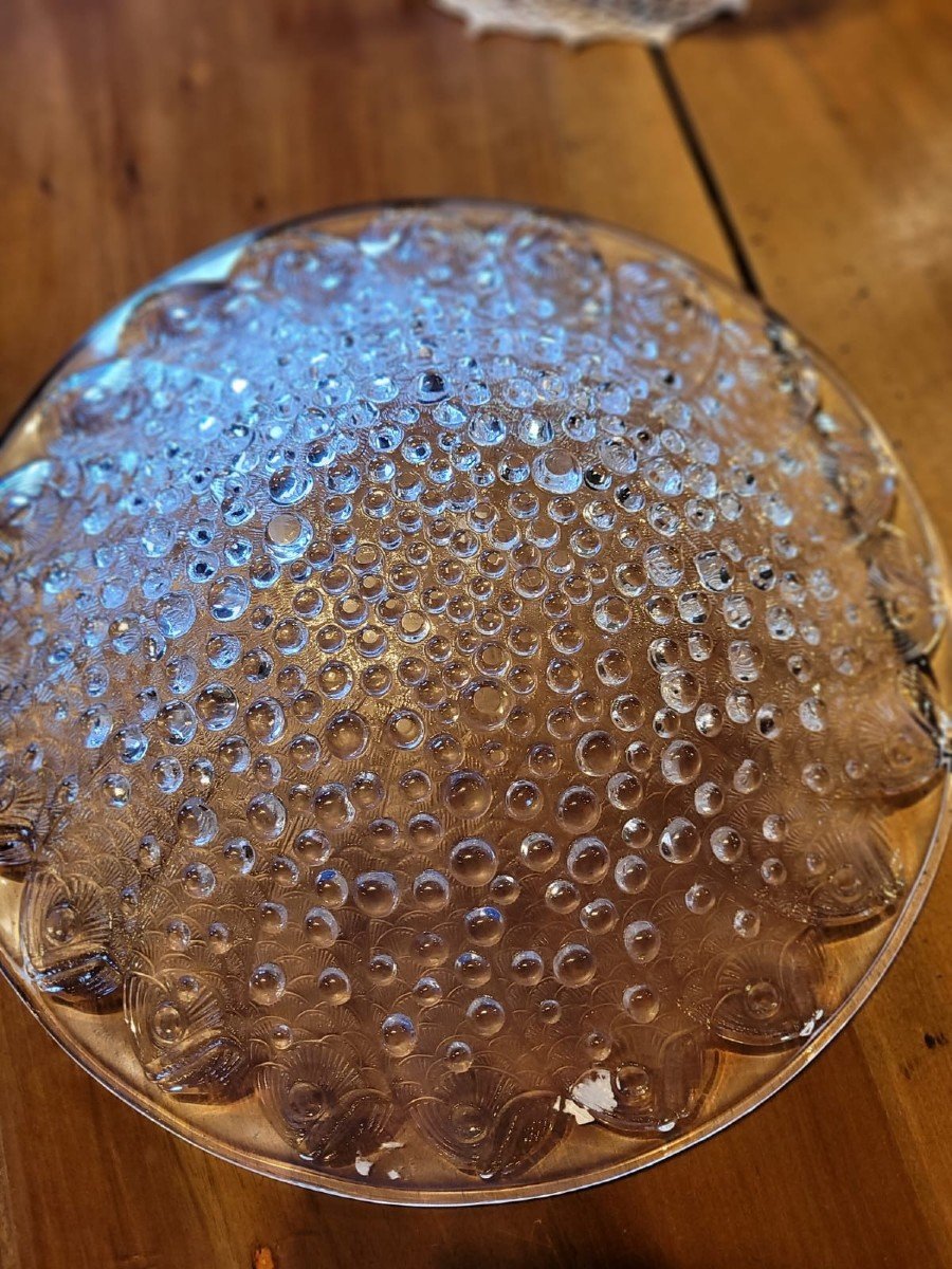Coupe En Cristal De Lalique ( Coupe Aux Poissons)-photo-2