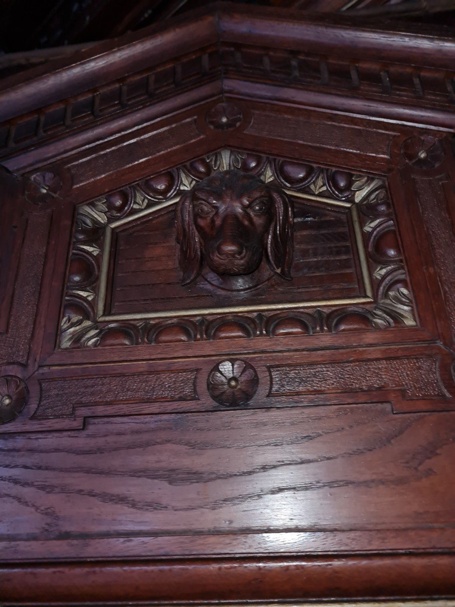 Complete Piece Of 19th Century Oak Woodwork From A Haut Marnais Mansion-photo-4
