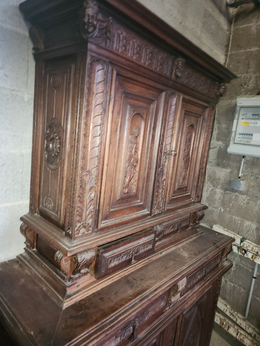 Small Renaissance Buffet In Walnut From The 19th-photo-6
