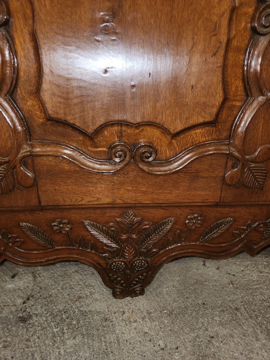 Exceptional 3-door Dresser Lorrain Early 19th Century In Oak -photo-3