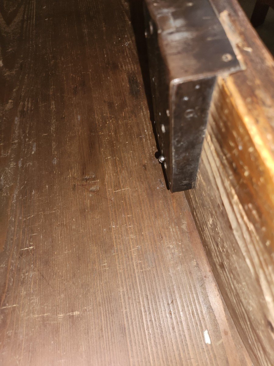 Crossbow Commode In Walnut Alsatian Work From The End Of The 18th Century-photo-1