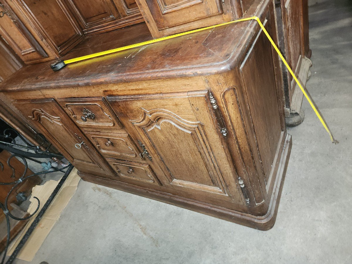 Two-body Oak Buffet, Early 19th Century -photo-3