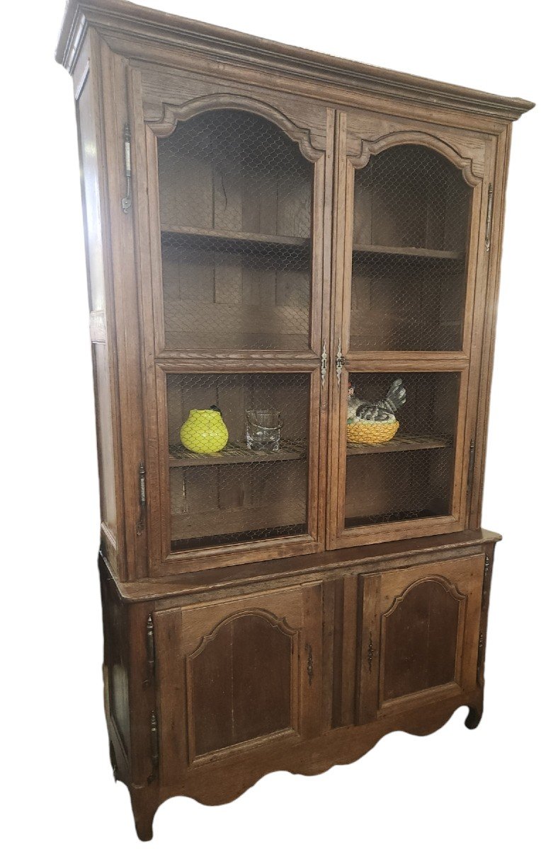 Buffet 2 Corps Louis XIV En Chêne 18eme 