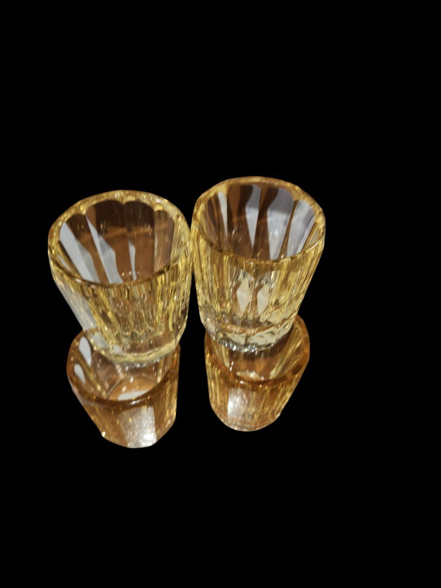 4 Verres à Alcool Daum Nancy France -photo-4