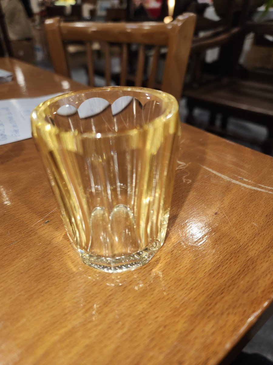 4 Verres à Alcool Daum Nancy France -photo-2
