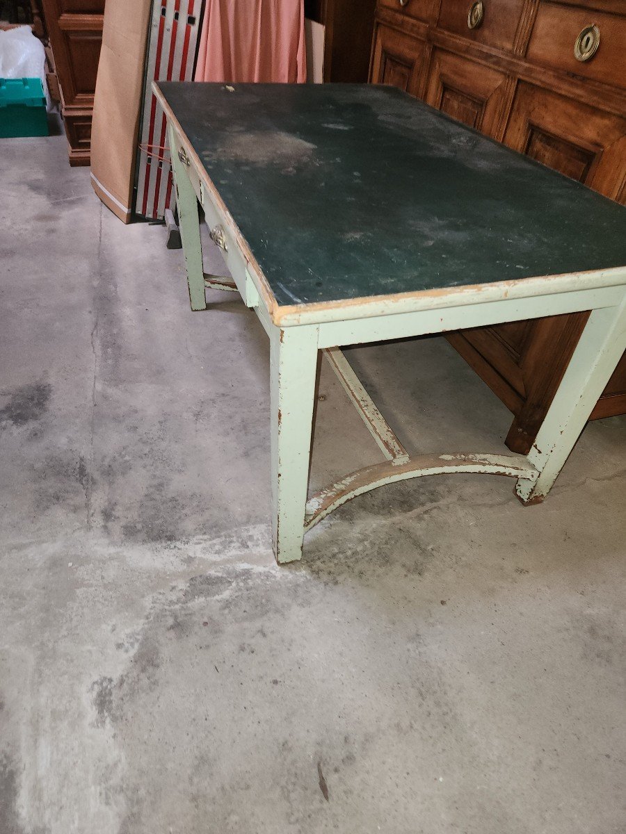 Table De Découpe De Tissus Début 20eme Avec 2 Tiroirs-photo-3