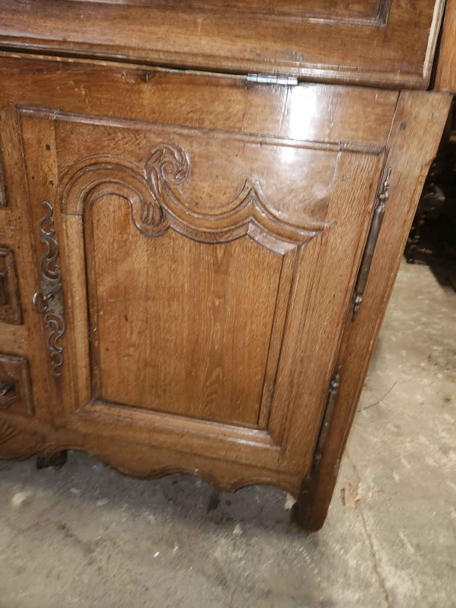Scriban Lorrain Buffet In Oak Early 19th Region Luneville/baccarat -photo-4