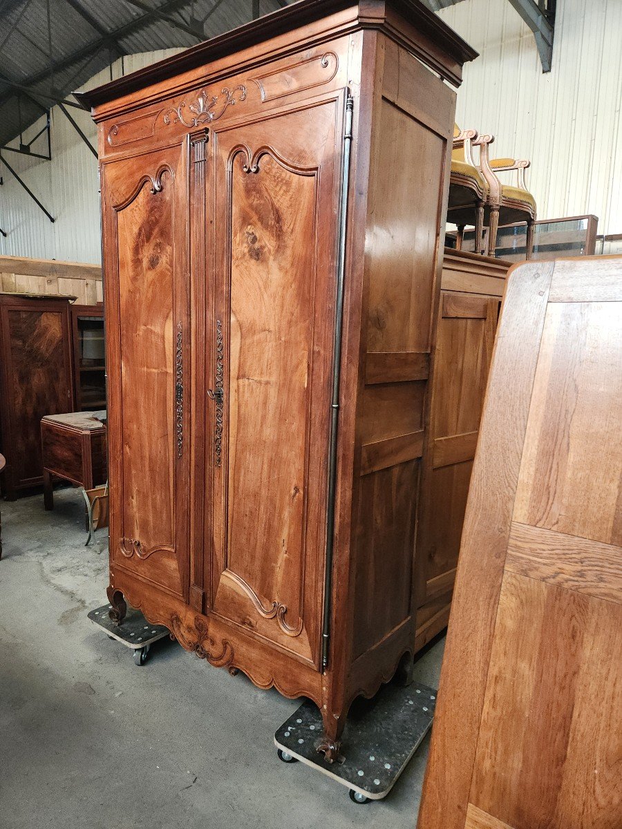 Joli Armoire En Noyer Debut 19ème Dite Armoire Parisienne -photo-2