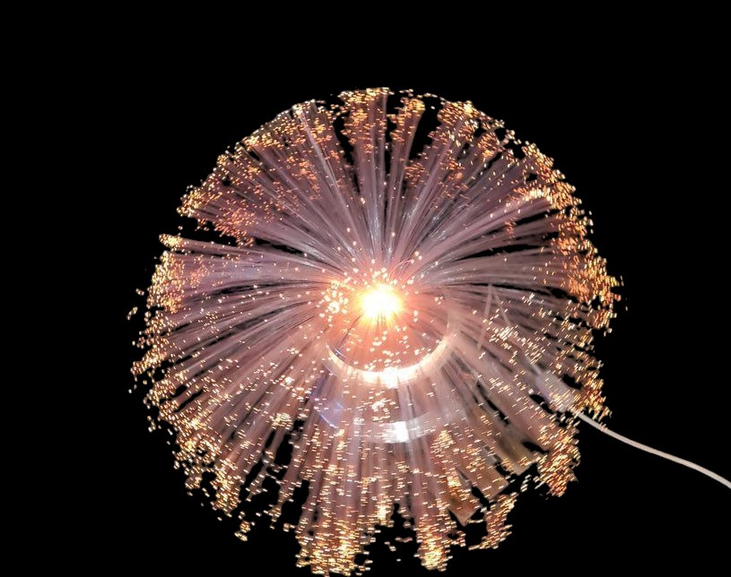 Lampe En Fibre Optique Des Années 70