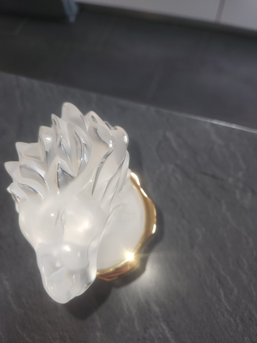 Flacon De Parfum (maurice Roucel)lalique Modele Lion Annee 2004-photo-3