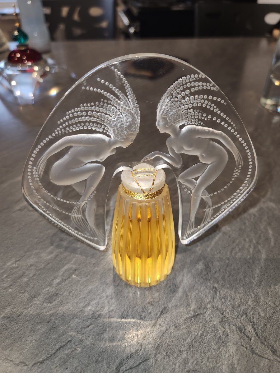 Lalique Perfume Bottle Model Les Elfes Numbered D298-photo-3