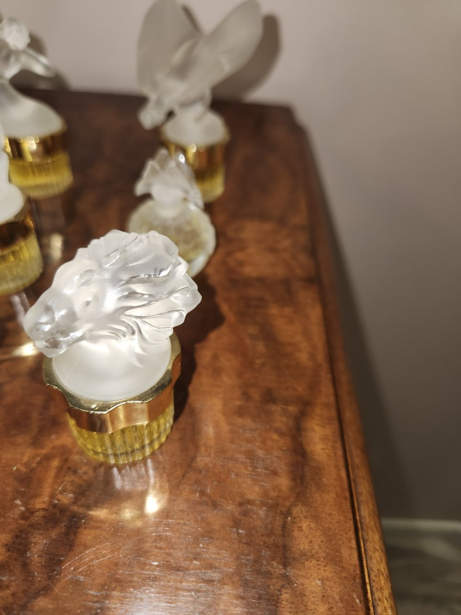 9 Flacons De Parfum Lalique Miniatures 5ml-photo-1
