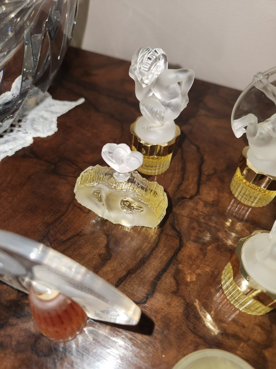 9 Flacons De Parfum Lalique Miniatures 5ml-photo-4