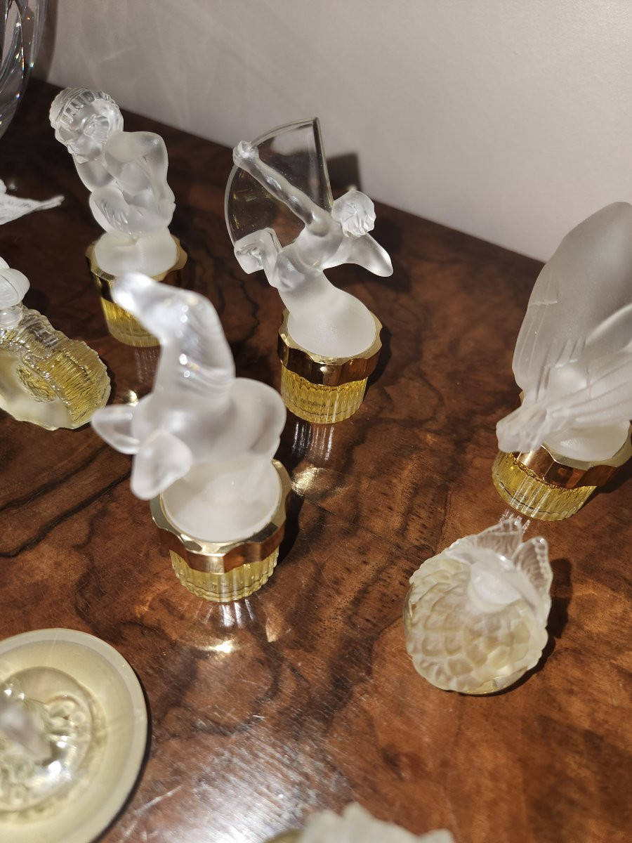 9 Flacons De Parfum Lalique Miniatures 5ml-photo-6