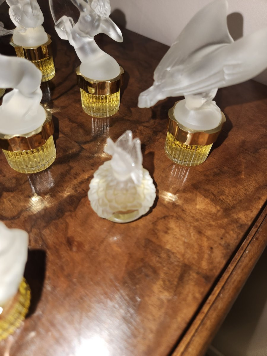 9 Flacons De Parfum Lalique Miniatures 5ml-photo-8