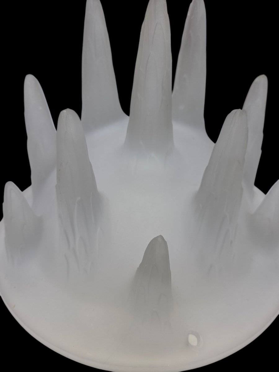 R.lalique Chandelier With Stalactites Model Between 1912 And 1914-photo-3