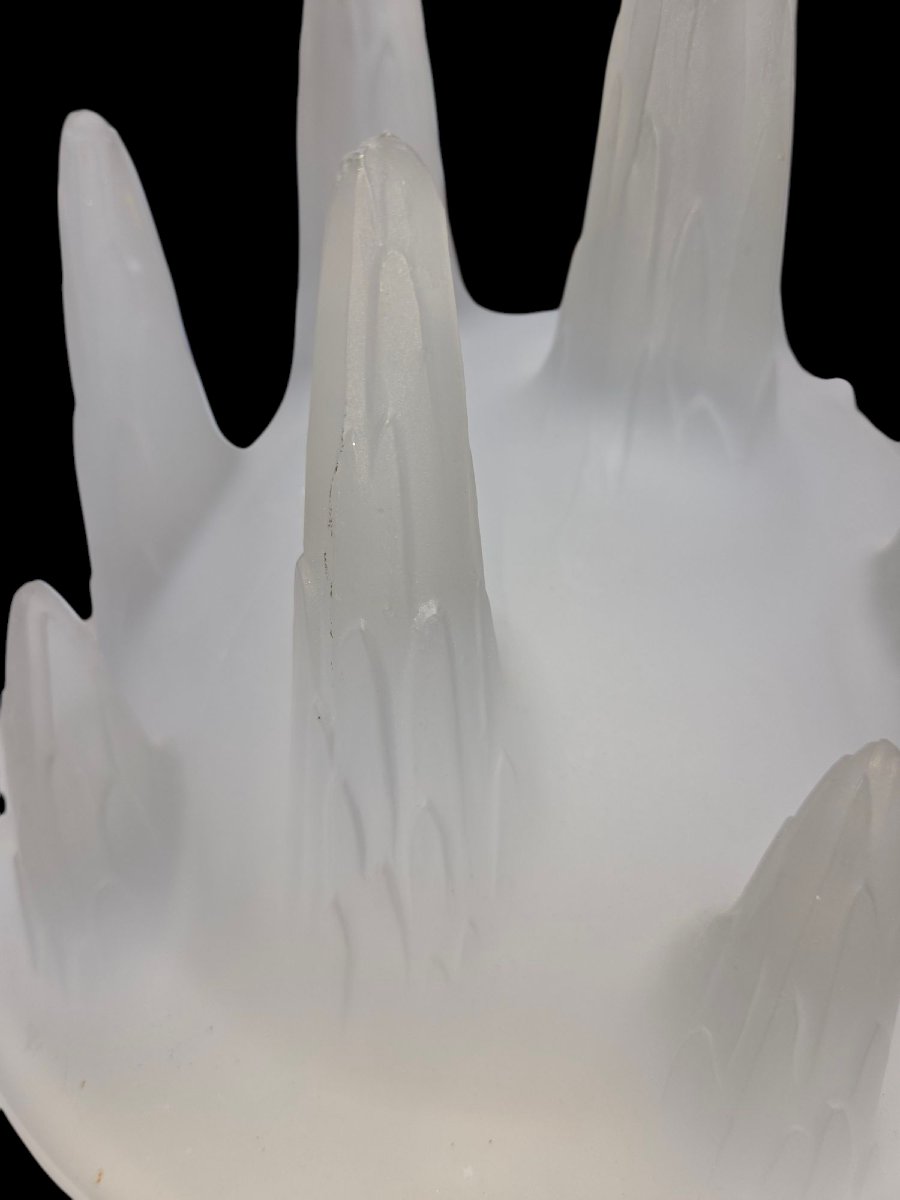 R.lalique Chandelier With Stalactites Model Between 1912 And 1914-photo-4