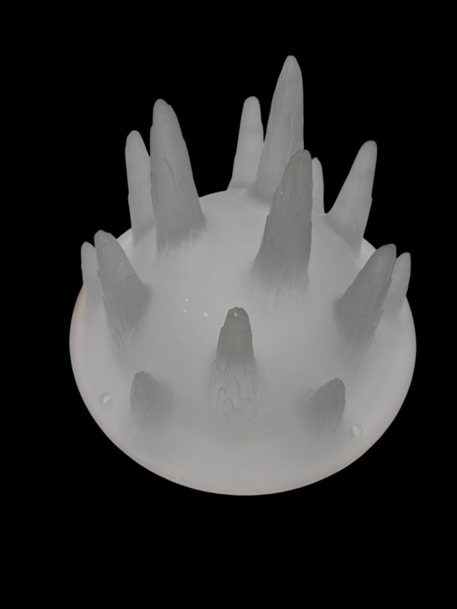 R.lalique Chandelier With Stalactites Model Between 1912 And 1914-photo-6