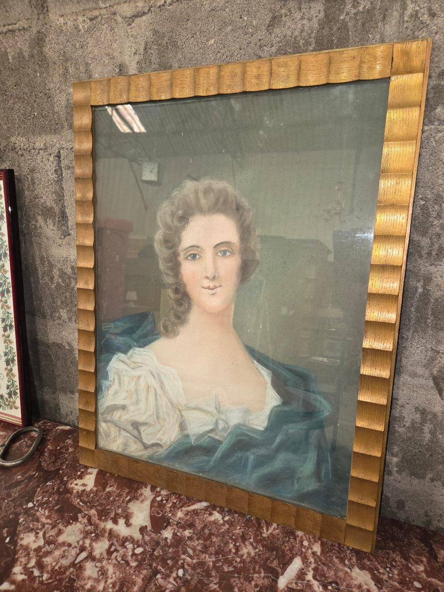 Pastel Portrait Of A Woman, Second Part Of The 19th Century -photo-6