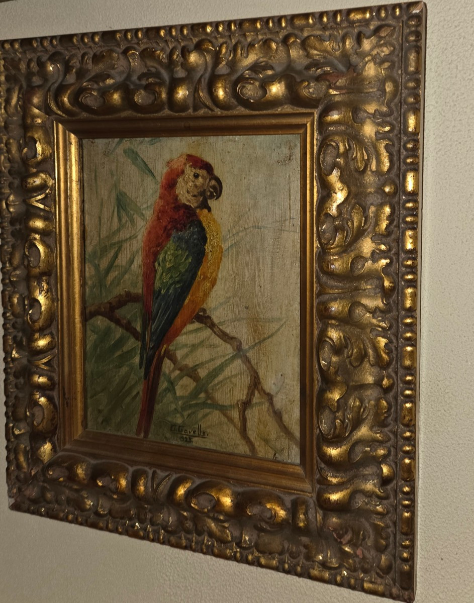 Huile sur panneau de G.GAVELLE datée 1925 représentant un 