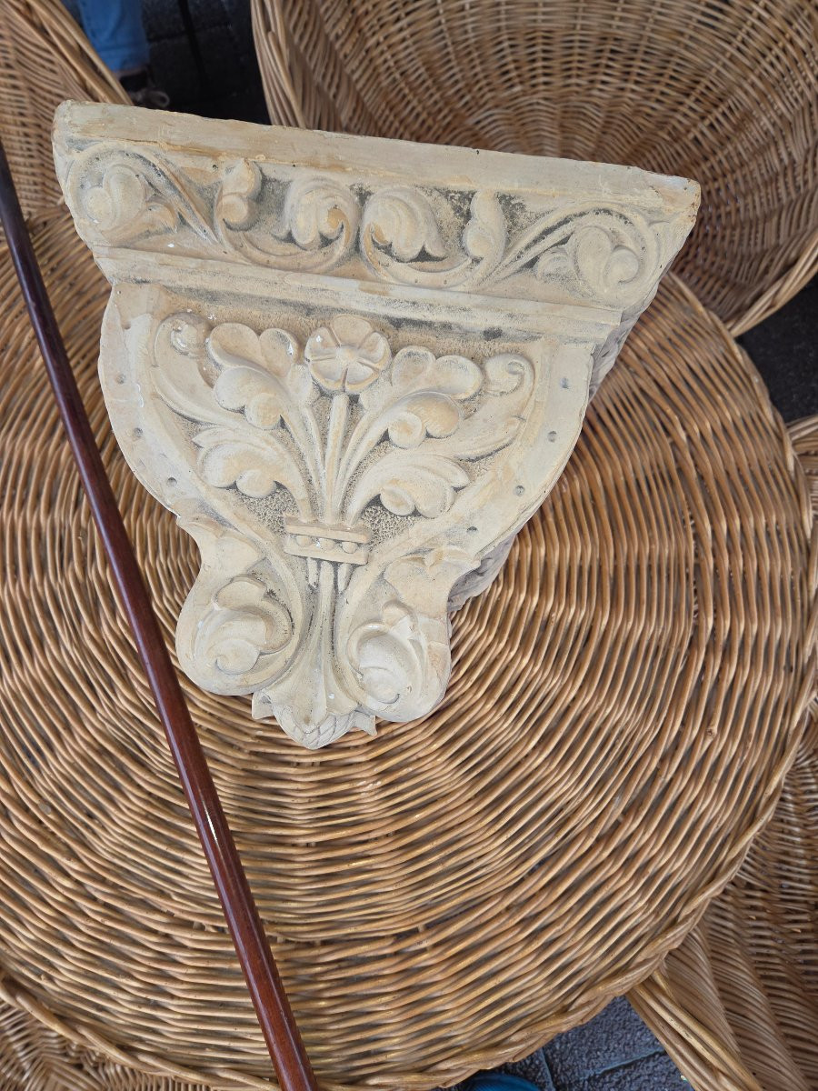 Console murale en terre cuite fin 19eme-photo-5