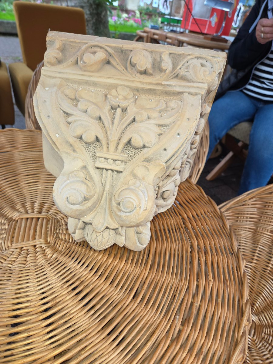 Console murale en terre cuite fin 19eme-photo-6