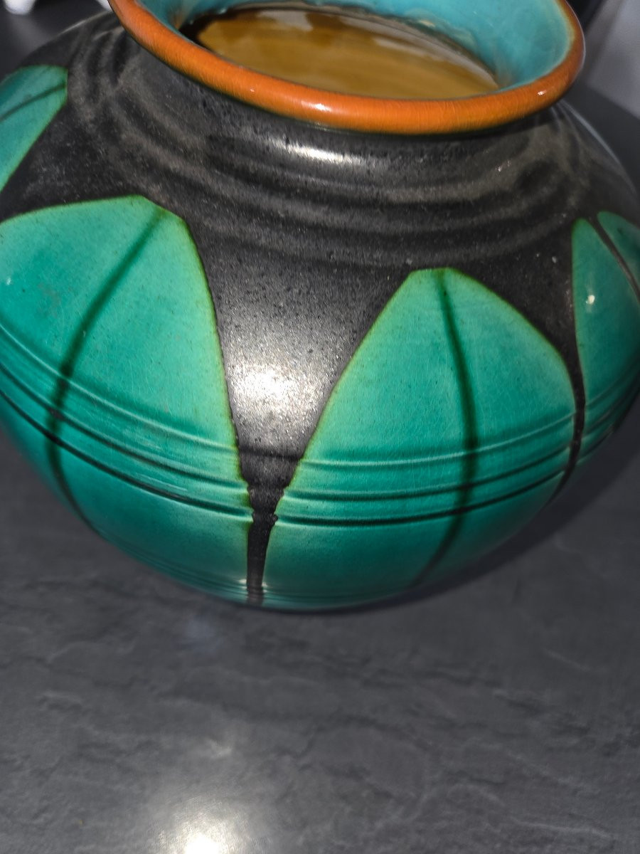 Ball Vase By Jean Gazietto (1891/1957) From The 1940s-photo-2