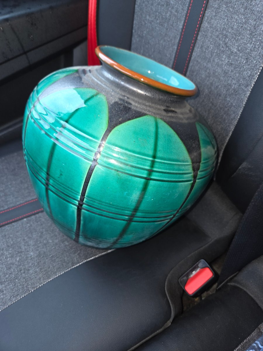 Ball Vase By Jean Gazietto (1891/1957) From The 1940s-photo-7