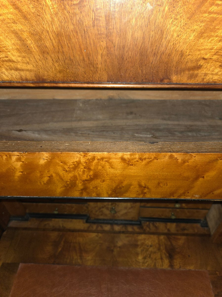 Secretaire louis Philippe en noyer avec un très joli intérieur -photo-5