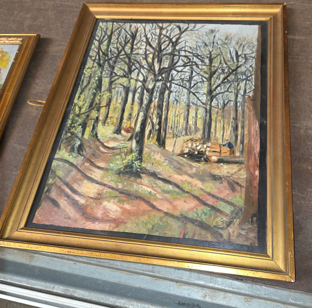 Huile sur toile du 20eme siècle Richard Berger 