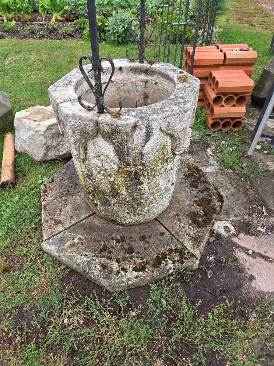 Reconstituted Stone Well From The 70s Based On A 17th Century Model-photo-5