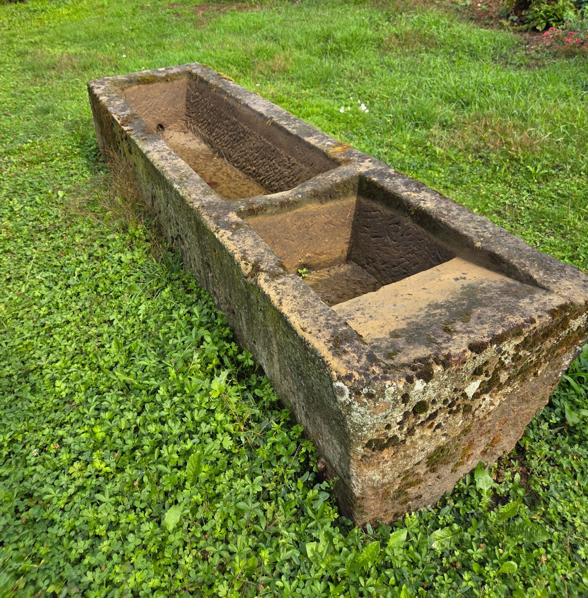 Large Basin In Vosges Sandstone From The Early 19th Century 