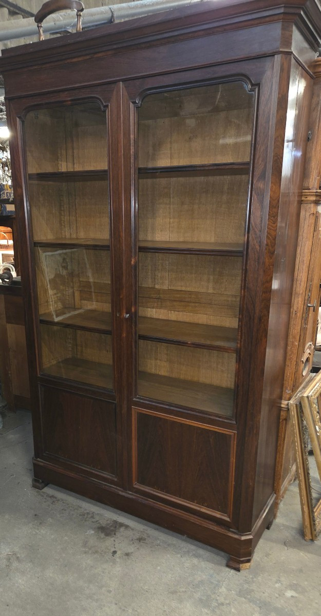 Bibliothèque restauration en palissandre 