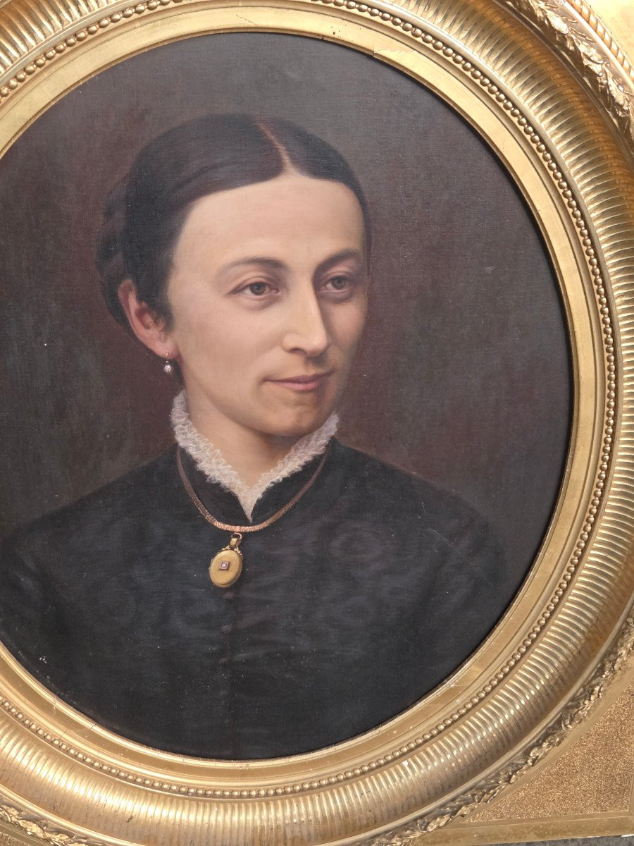 Pair Of Napoleon III Portraits In Very Pretty Gilded Frames -photo-4