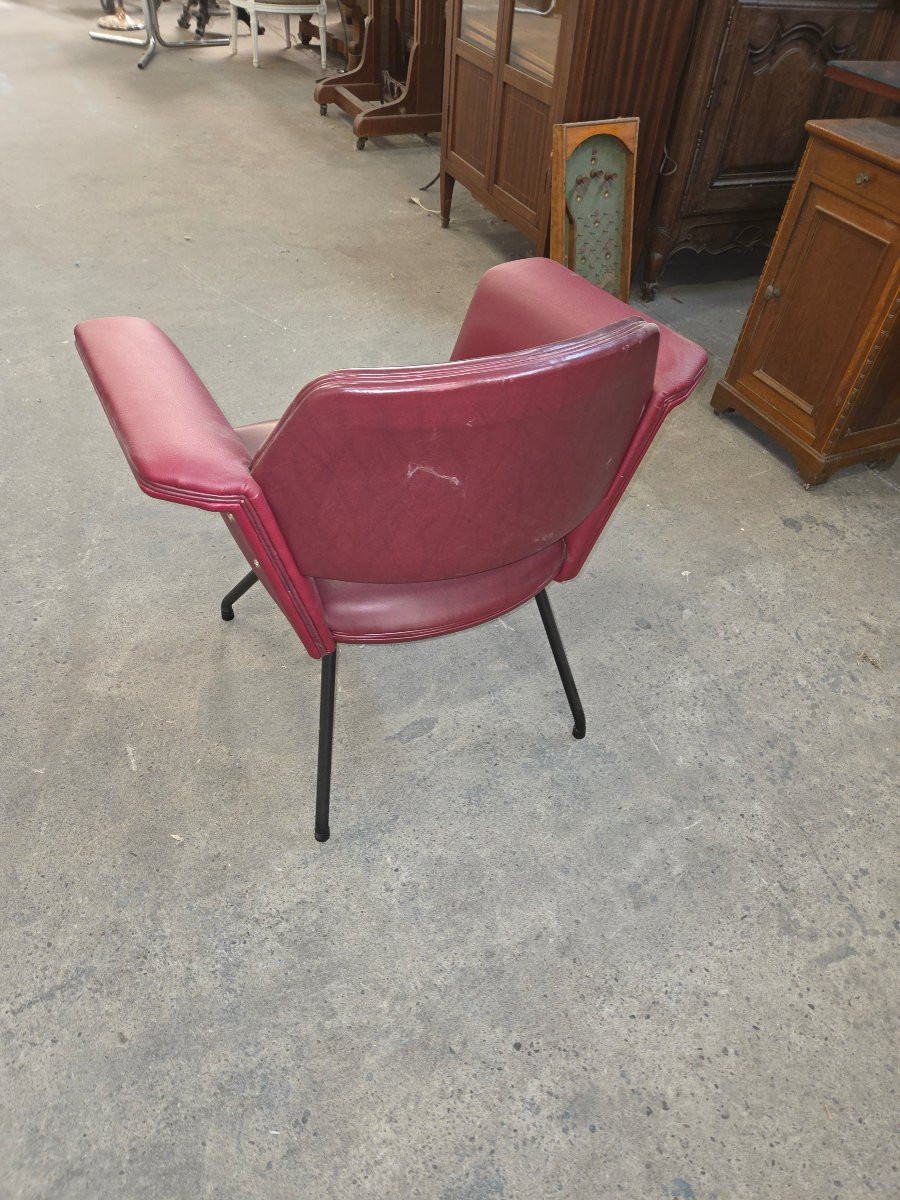 Executive Desk And Armchair By Joseph André Motte By Steiner-photo-2