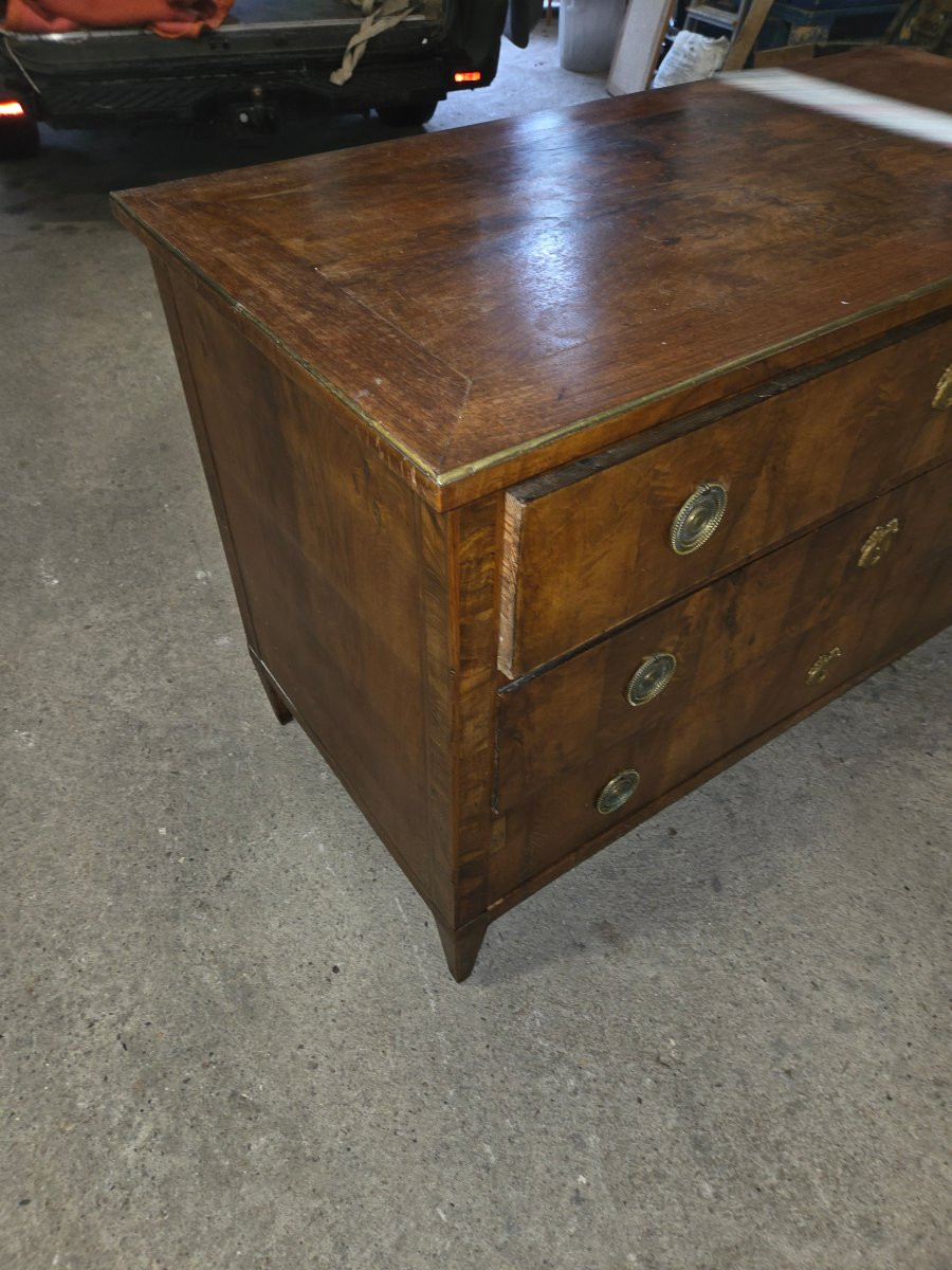 Louis XVI Walnut Chest Of Drawers, Early 19th Century -photo-4