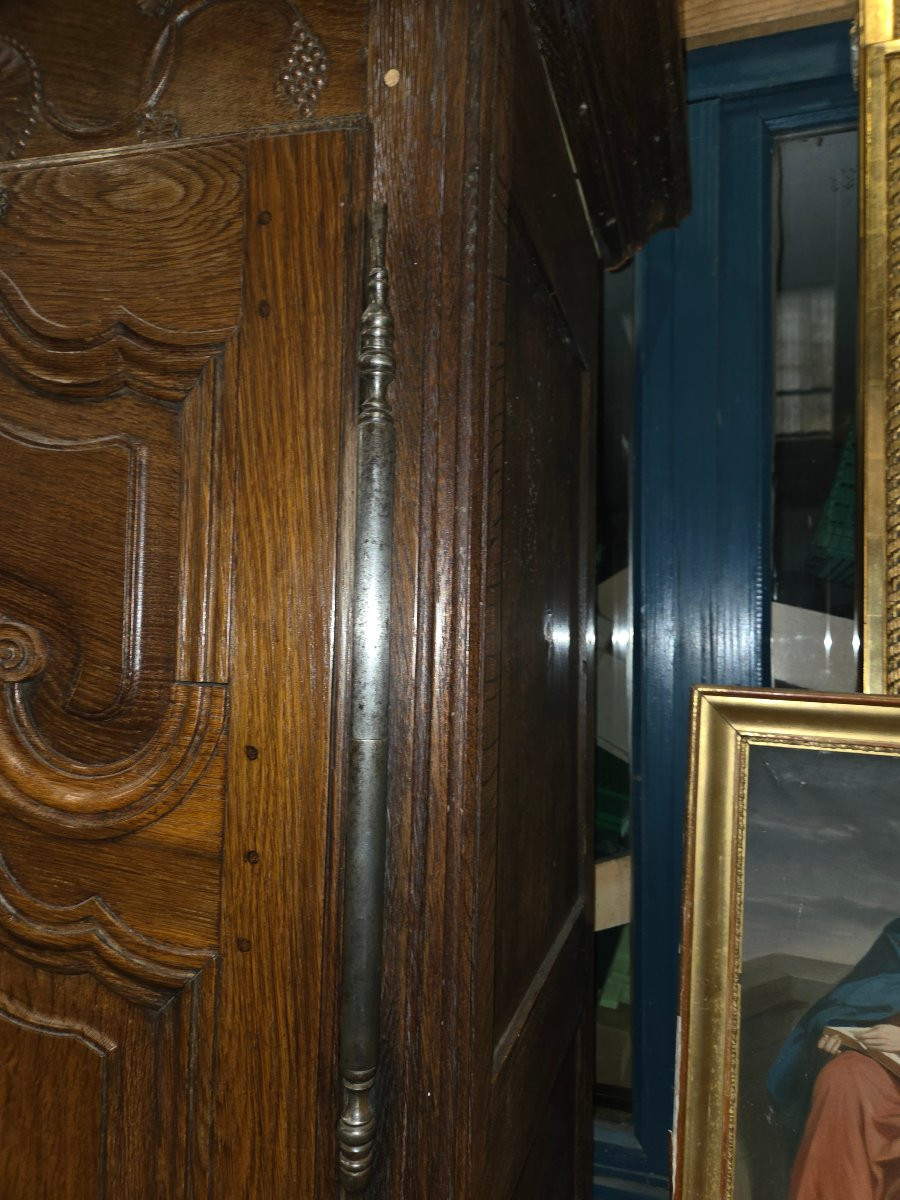 Armoire lorraine debut 19eme rare par sa conception et se qualité -photo-5