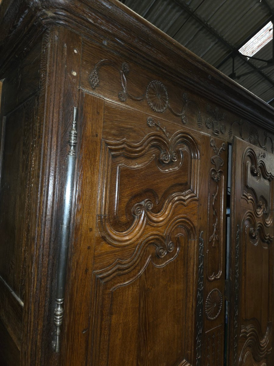 Armoire lorraine debut 19eme rare par sa conception et se qualité -photo-6