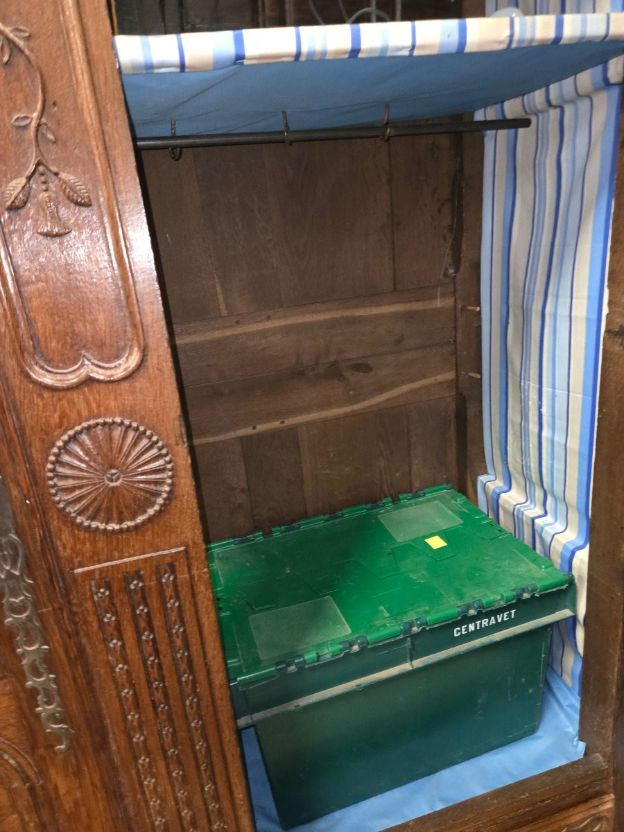 Armoire lorraine debut 19eme rare par sa conception et se qualité -photo-7