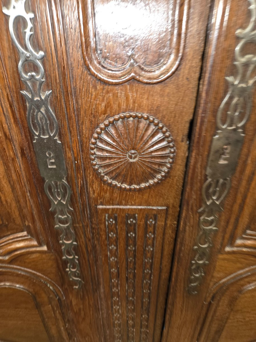 Armoire lorraine debut 19eme rare par sa conception et se qualité -photo-8