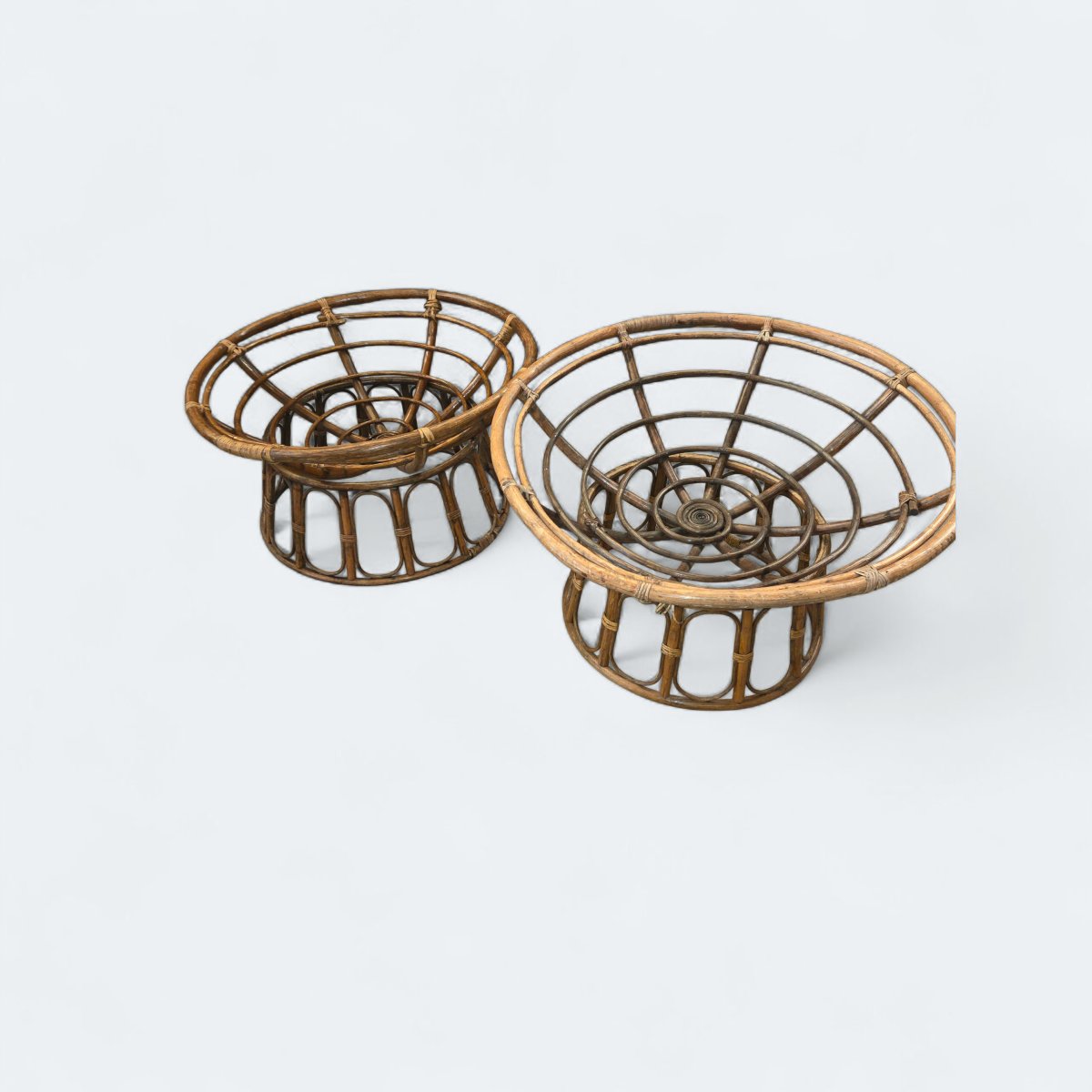 Pair Of 60s/70s Rattan Armchairs-photo-1
