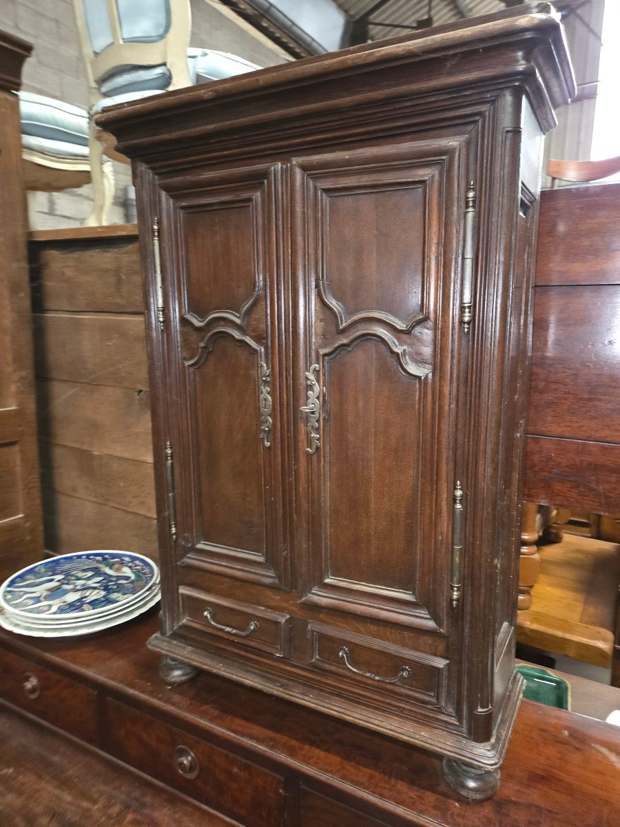 Louis XIV Oak Wardrobe From The 19th Century -photo-1